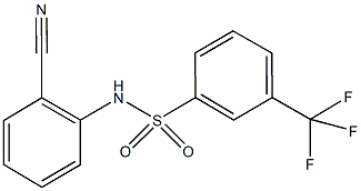 N-(2-cyanophenyl)-3-(trifluoromethyl)benzenesulfonamide Struktur