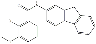 N-(9H-fluoren-2-yl)-2,3-dimethoxybenzamide Struktur