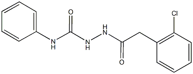 2-[(2-chlorophenyl)acetyl]-N-phenylhydrazinecarboxamide Struktur