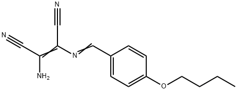 2-amino-3-[(4-butoxybenzylidene)amino]-2-butenedinitrile Struktur