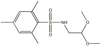 N-(2,2-dimethoxyethyl)-2,4,6-trimethylbenzenesulfonamide Struktur