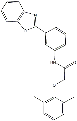 N-[3-(1,3-benzoxazol-2-yl)phenyl]-2-(2,6-dimethylphenoxy)acetamide Struktur