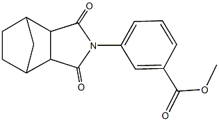 methyl 3-(3,5-dioxo-4-azatricyclo[5.2.1.0~2,6~]dec-4-yl)benzoate Struktur