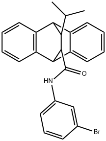 N-(3-bromophenyl)-16-isopropyltetracyclo[6.6.2.0~2,7~.0~9,14~]hexadeca-2,4,6,9,11,13-hexaene-15-carboxamide Struktur