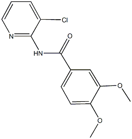 N-(3-chloro-2-pyridinyl)-3,4-dimethoxybenzamide Struktur