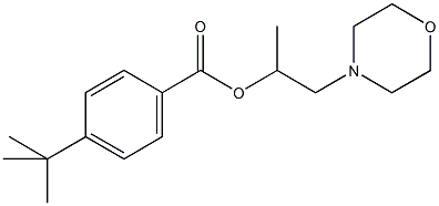 1-methyl-2-morpholin-4-ylethyl 4-tert-butylbenzoate Struktur