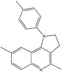 4,8-dimethyl-1-(4-methylphenyl)-2,3-dihydro-1H-pyrrolo[3,2-c]quinoline Struktur