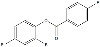 2,4-dibromophenyl 4-fluorobenzoate Struktur