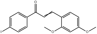 3-(2,4-dimethoxyphenyl)-1-(4-iodophenyl)-2-propen-1-one Struktur