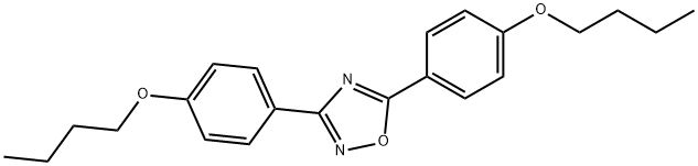 3,5-bis(4-butoxyphenyl)-1,2,4-oxadiazole Struktur