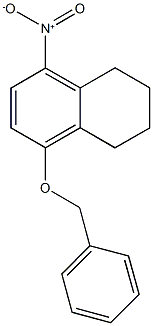 5-(benzyloxy)-8-nitro-1,2,3,4-tetrahydronaphthalene Struktur