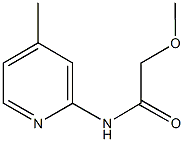 2-methoxy-N-(4-methyl-2-pyridinyl)acetamide Struktur