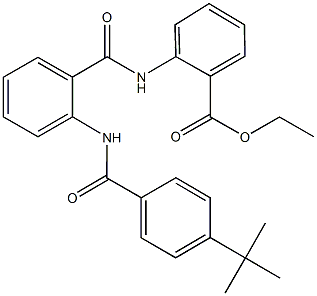 ethyl 2-({2-[(4-tert-butylbenzoyl)amino]benzoyl}amino)benzoate Struktur