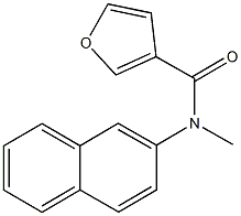 N-methyl-N-(2-naphthyl)-3-furamide Struktur