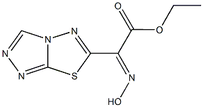 ethyl (hydroxyimino)([1,2,4]triazolo[3,4-b][1,3,4]thiadiazol-6-yl)acetate Struktur