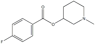 1-methyl-3-piperidinyl 4-fluorobenzoate Struktur