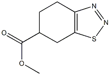 methyl 4,5,6,7-tetrahydro-1,2,3-benzothiadiazole-6-carboxylate Struktur