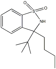 3-butyl-3-tert-butyl-2,3-dihydro-1,2-benzisothiazole 1,1-dioxide Struktur