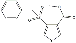 methyl 4-(benzylsulfonyl)-3-thiophenecarboxylate Struktur