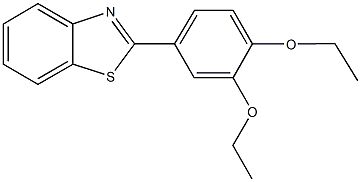 2-(3,4-diethoxyphenyl)-1,3-benzothiazole Struktur