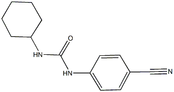 N-(4-cyanophenyl)-N'-cyclohexylurea Struktur