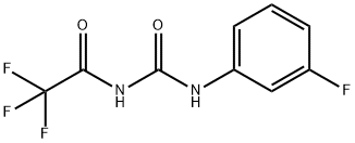 N-(3-fluorophenyl)-N'-(trifluoroacetyl)urea Struktur