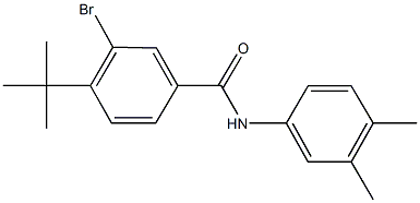 3-bromo-4-tert-butyl-N-(3,4-dimethylphenyl)benzamide Struktur