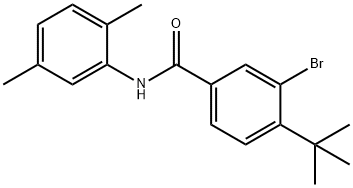 3-bromo-4-tert-butyl-N-(2,5-dimethylphenyl)benzamide Struktur