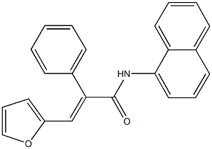 3-(2-furyl)-N-(1-naphthyl)-2-phenylacrylamide Struktur