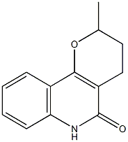 2-methyl-2,3,4,6-tetrahydro-5H-pyrano[3,2-c]quinolin-5-one Struktur