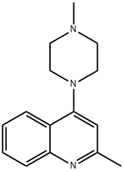 2-methyl-4-(4-methyl-1-piperazinyl)quinoline Struktur