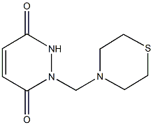 1-(4-thiomorpholinylmethyl)-1,2-dihydro-3,6-pyridazinedione Struktur