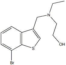 2-[[(7-bromo-1-benzothien-3-yl)methyl](ethyl)amino]ethanol Struktur