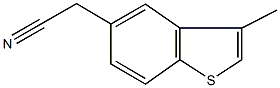 (3-methyl-1-benzothien-5-yl)acetonitrile Struktur