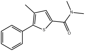 N,N,4-trimethyl-5-phenyl-2-thiophenecarboxamide Struktur