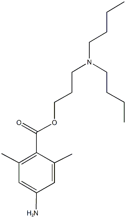 3-(dibutylamino)propyl 4-amino-2,6-dimethylbenzoate Struktur