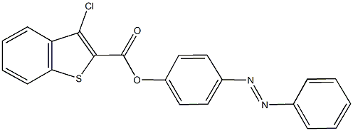 4-(2-phenyldiazenyl)phenyl 3-chloro-1-benzothiophene-2-carboxylate Struktur