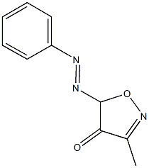 3-methyl-5-(phenyldiazenyl)-4(5H)-isoxazolone Struktur