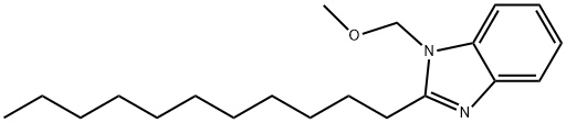 methyl (2-undecyl-1H-benzimidazol-1-yl)methyl ether Struktur