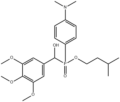 isopentyl 4-(dimethylamino)phenyl[hydroxy(3,4,5-trimethoxyphenyl)methyl]phosphinate Struktur