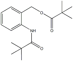 2-[(2,2-dimethylpropanoyl)amino]benzyl pivalate Struktur