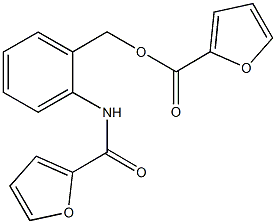 2-(2-furoylamino)benzyl 2-furoate Struktur