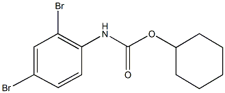 cyclohexyl 2,4-dibromophenylcarbamate Struktur