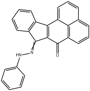 indeno[1,2-a]phenalene-7,8-dione 8-(phenylhydrazone) Struktur