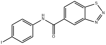 N-(4-iodophenyl)-1,2,3-benzothiadiazole-5-carboxamide Struktur