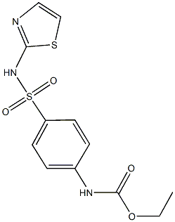 ethyl 4-[(1,3-thiazol-2-ylamino)sulfonyl]phenylcarbamate Struktur