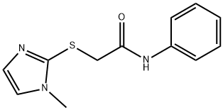 2-[(1-methyl-1H-imidazol-2-yl)thio]-N-phenylacetamide Struktur