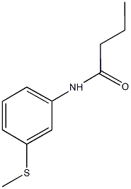 N-[3-(methylsulfanyl)phenyl]butanamide Struktur