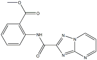 methyl 2-[([1,2,4]triazolo[1,5-a]pyrimidin-2-ylcarbonyl)amino]benzoate Struktur