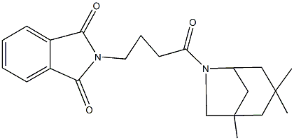 2-[4-oxo-4-(1,3,3-trimethyl-6-azabicyclo[3.2.1]oct-6-yl)butyl]-1H-isoindole-1,3(2H)-dione Struktur